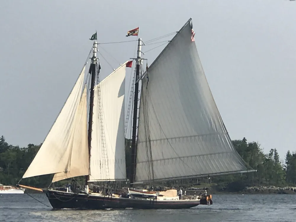 The Schooner J&E Riggin on Penobscot Bay