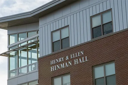 Outside Hinman Hall