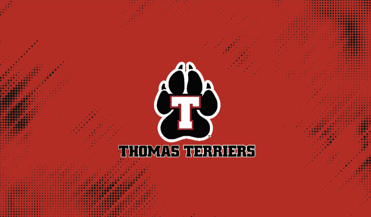 Example of new Thomas College Athletics business card - front side