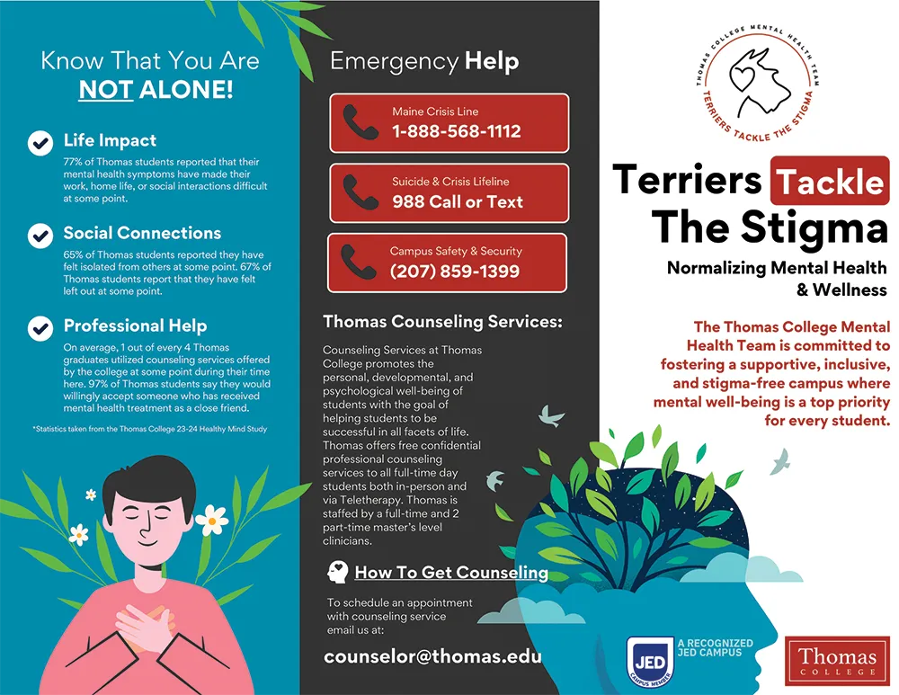 Thomas College Mental Health Team Brochure (PDF)
