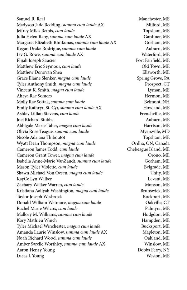 2024 Commencement Program Degree Conferment Page 4