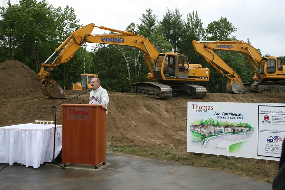 Conrad Ayotte at Townhouses ground breaking ceremony