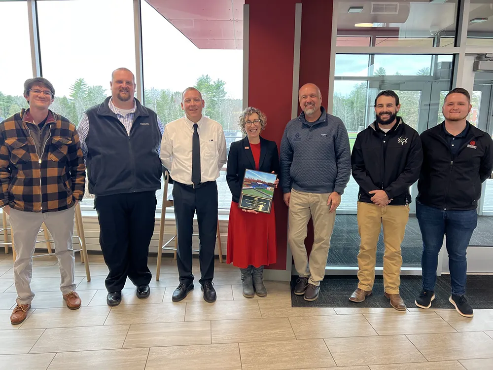 The Sheridan Construction Team and Thomas College Team group photo
