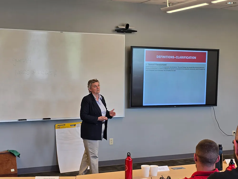 Safety Academy presenter Lisa Desautels-Poliquin teaches about sexual harassment