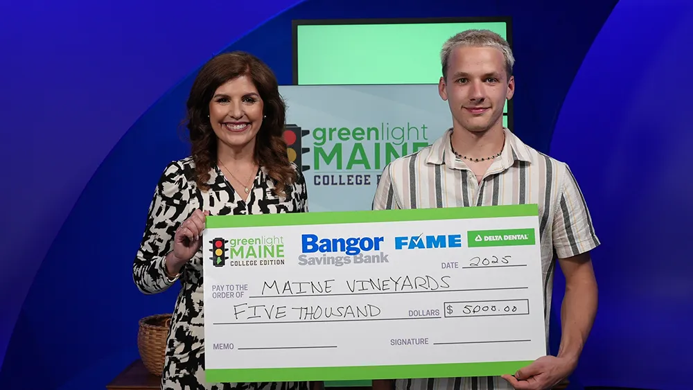 Thomas College student Zephyr Lani-Caputo is the 2025 winner of the Greenlight Maine competition