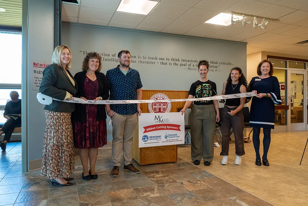 Ribbon cutting of Thomas College's new science labs in September 2025
