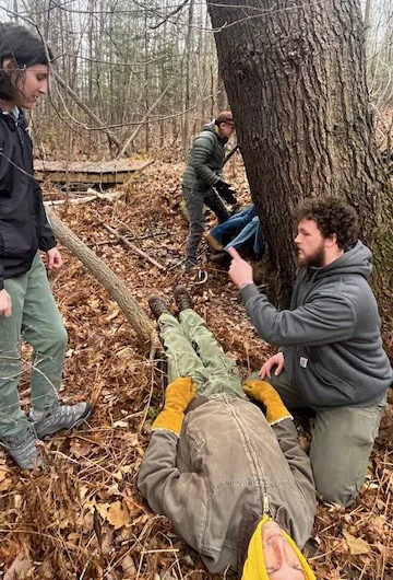 Wilderness Skills & Outdoor Leadership Camp: Students outside