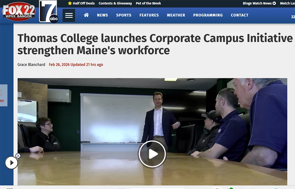 FoxBangor features Nate Pelsma and Corporate Campus at Central Maine Motors