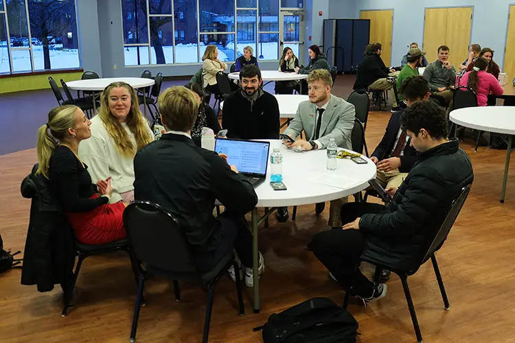 Students participating in the Thomas Innovation Challenge
